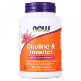 Choline & Inositol 500 мг 100 капс от NOW Foods