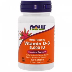 Vitamin D-3 5000 от NOW ( 240 caps)