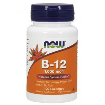 Витамин B-12 1000 mcg от NOW Foods (100 жевательных таб)